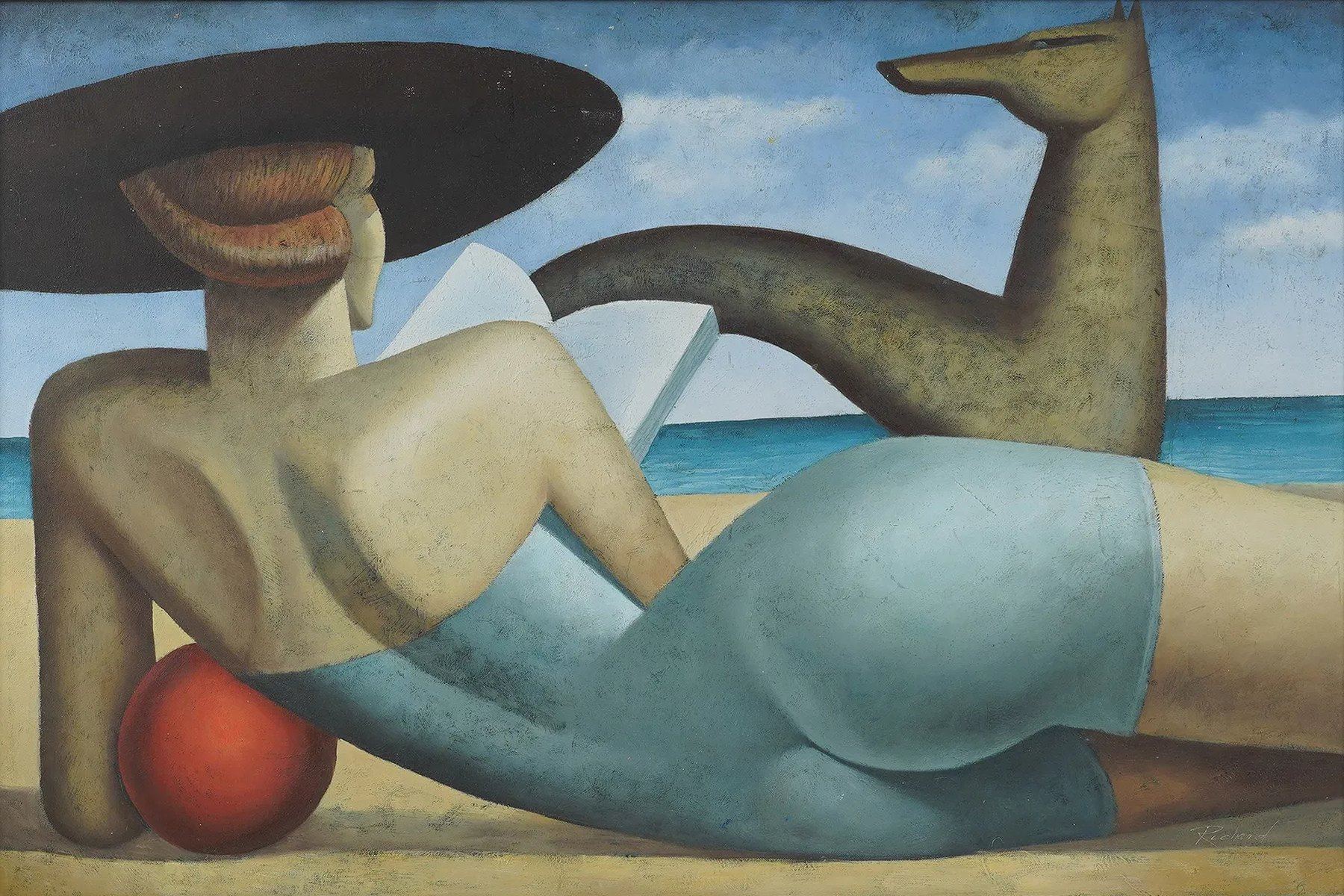 Modernist Beach Scene